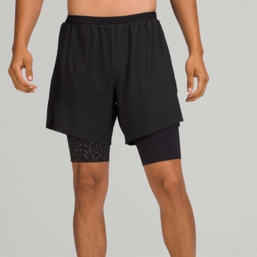 Lululemon Surge 6" Lined Short Black Medium New With Tags